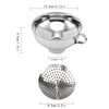 Bustlwor 2 Pack Stainless Steel Canning Funnels, Wide Mouth, Thickened