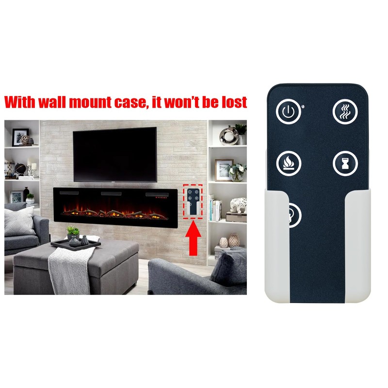 Replacement Remote Control for Northwest Electric Fireplace Heater 80-2000A-42 80-2000A-54-NH