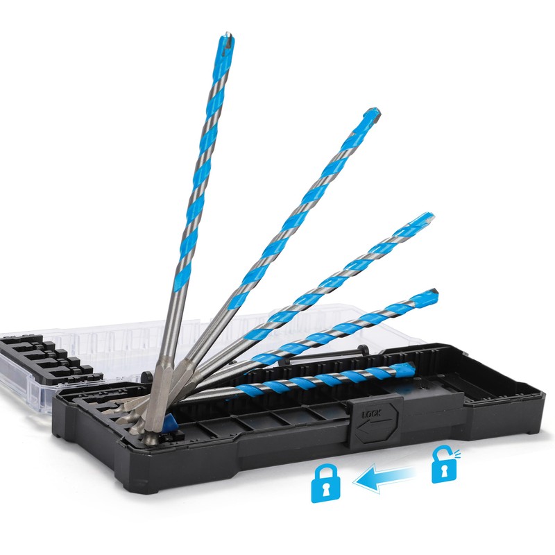 YEXEY 10PCS 5/16" Masonry Concrete Drill Bit Set,Tungsten Carbide Drill