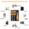 Right Angle Screwdriver 24 in 1 Ratchet Screwdriver Set with