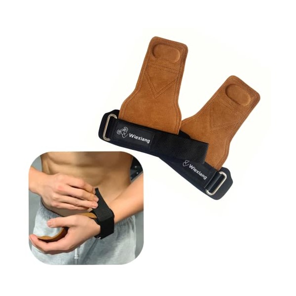 Weight Hook Heavy Weight Lifting Wrist Strap Cattle velvet Skin