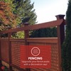 2-Pack 4x4 Brown Post Cap Slim Profile fits Post (3.5"x3.5"