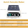 Hehinton® 9-Hole Pancake Maker, Φ76mm Dorayaki Pancake Machine, Temp Control