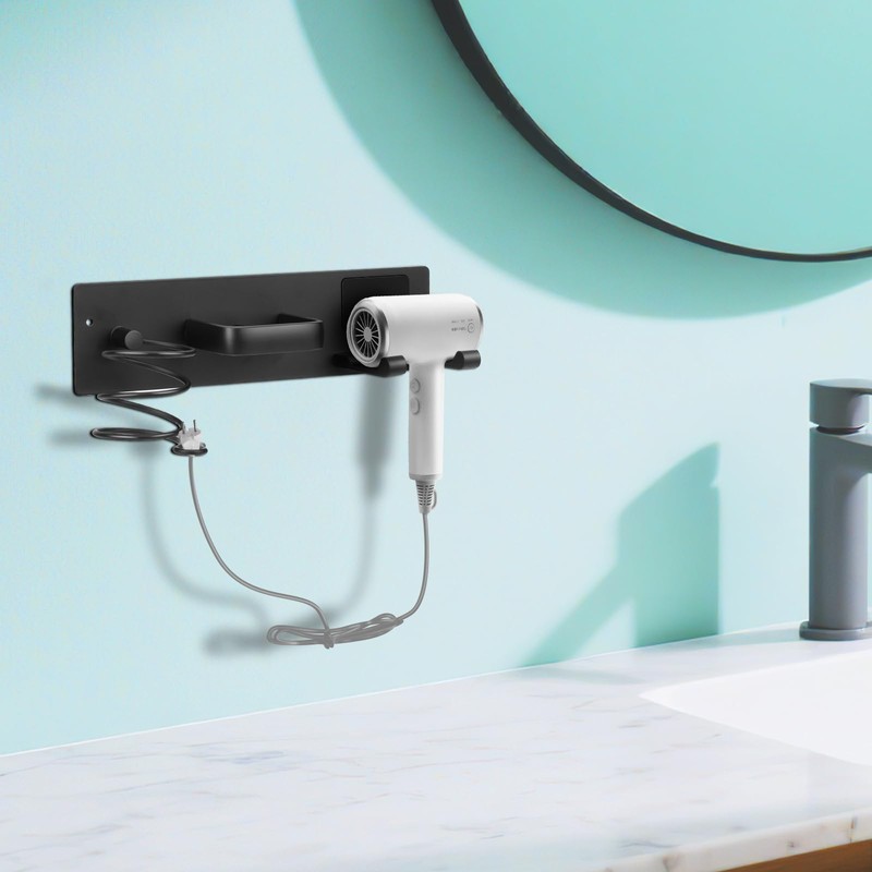Bensbl Hair Tool Organizer Wall Mount – Aluminum Hair Dryer