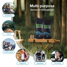 TRIPTIPS 1000cc Pee Bags for Travel for Women Men Kids, 12/24 Pcs Disposable Urine Bags for Travel, Emergency Car Urine Bag Leak-Proof, Disposable Urinals for Men Portable Urine Bag (24)