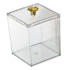 CAXUSD 2pcs Cotton Pad Holder Transparent Cosmetic Organizer for Makeup