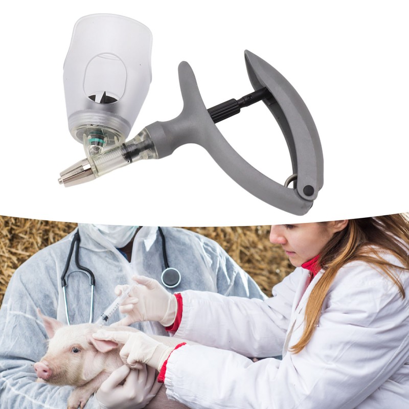 Livestock Syringe Adjustable Continuous Automatic Veterinary Syringe Gun for Cattle