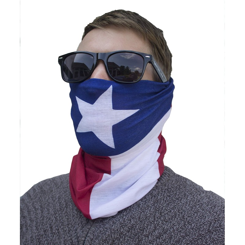 International Tie Texas Flag Bandana – Face Mask: Soft &