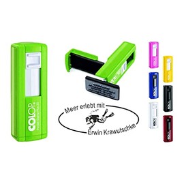 Diving Stamp Oval Logbook Stamp with Name of Choice of Text Diving Sayings – Imprint Approx. 38 x 14 mm – 7 Colours Stamp for Logbook Diving Dive Pocket Stamp (Diver)