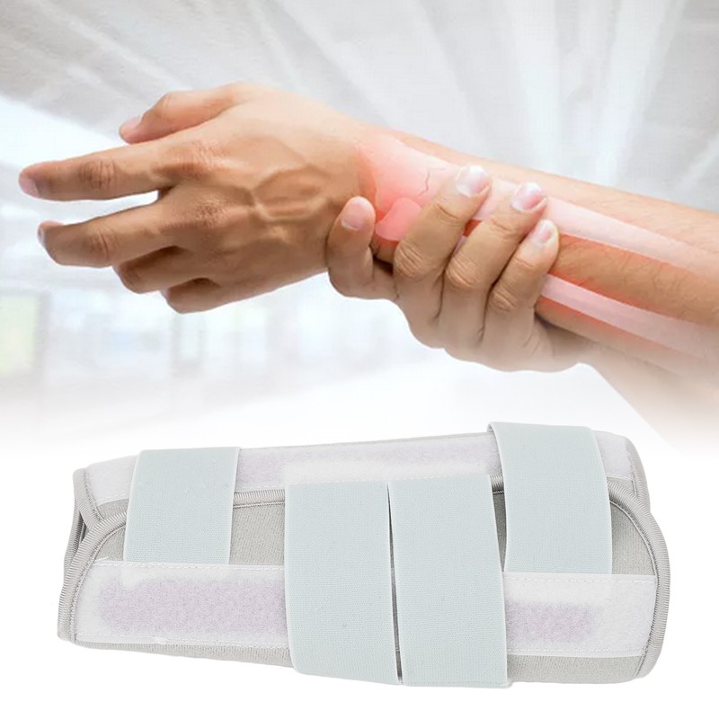 Forearm Support Splint Brace 3 Steel Plates Injuried Fixation Protection