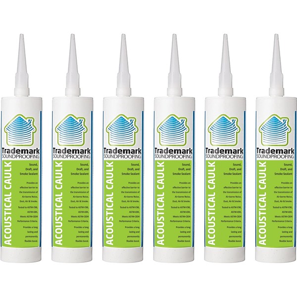 TMS Soundproofing Acoustical Sealant Caulk - Premium Acoustic Sealant, 6