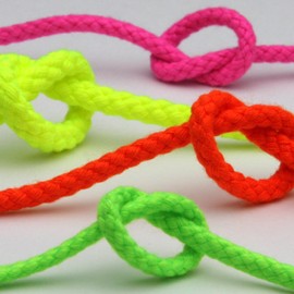 FUJIYAMA RIBBON Neon Color Spindle Cord, Approx. 0.18 inches (4.5 mm), Fluorescent Orange, 36.8 ft (9.14 m) Roll, Crafts, Clothing, Kinchaku Cord