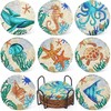 JANLOFO Diamond Art Coaster Cork Diamond Art Kit for Beginners,