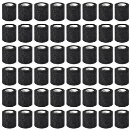 48 Pack Self Adhesive Bandage Wrap 2 Inch x 5.5 Yard Self Adherent Cohesive Bandages Elastic Athletic Sports Tape Breathable Wound Tape for Stretch Athletic Wrist Ankle