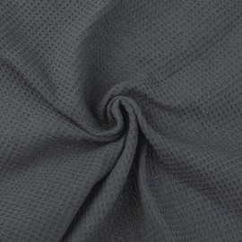 uxcell Reuseable Cleaning Cloths, 6 Pack Cotton Waffle Weave Kitchen Towels Reusable and Washable Dish Rags for Drying Absorbent Lint Free Rags for House Cleaning 14" x 14" Dark Grey