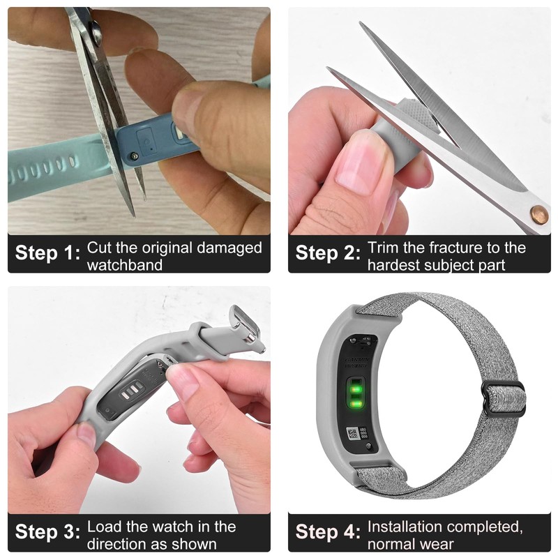 C2D JOY Elastic Nylon Bands Compatible with Garmin Vivosmart 4