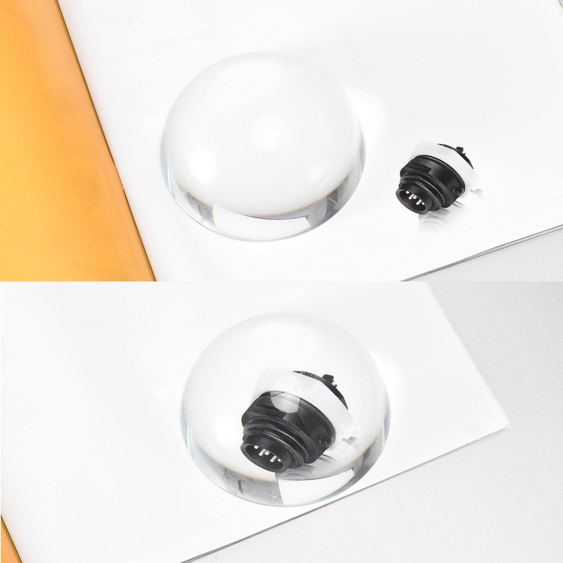 sourcing map 4 Inch(100mm) Dome Magnifier 5X Acrylic Half Ball