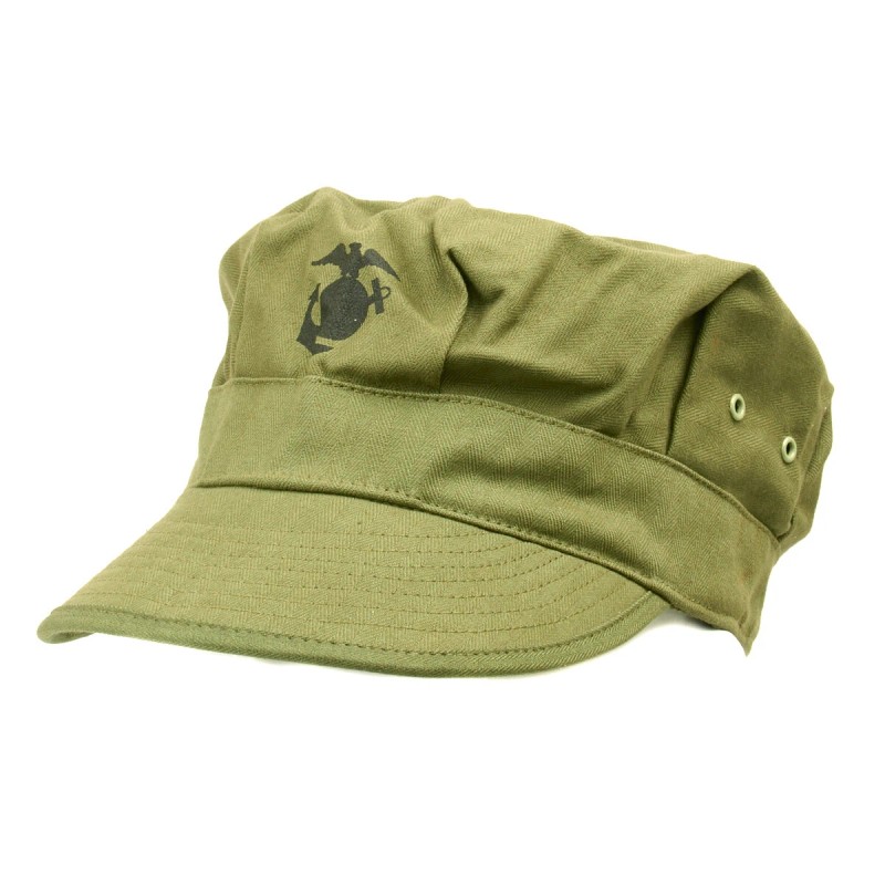 U.S. WWII USMC P44 HBT Fatigue Cap- Size 7 US,
