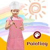Bunnycool 4 Sets Kids Apron and Chef Hat Set Toddler