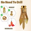200PCS Self-Drilling Drywall Anchors Kit - No Drill Needed Easy