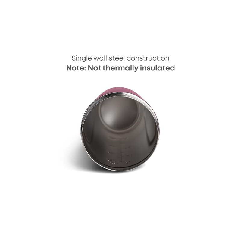 SmartShake Reforce Rosa Botella Mezcladora de Acero Inoxidable 900 ml,