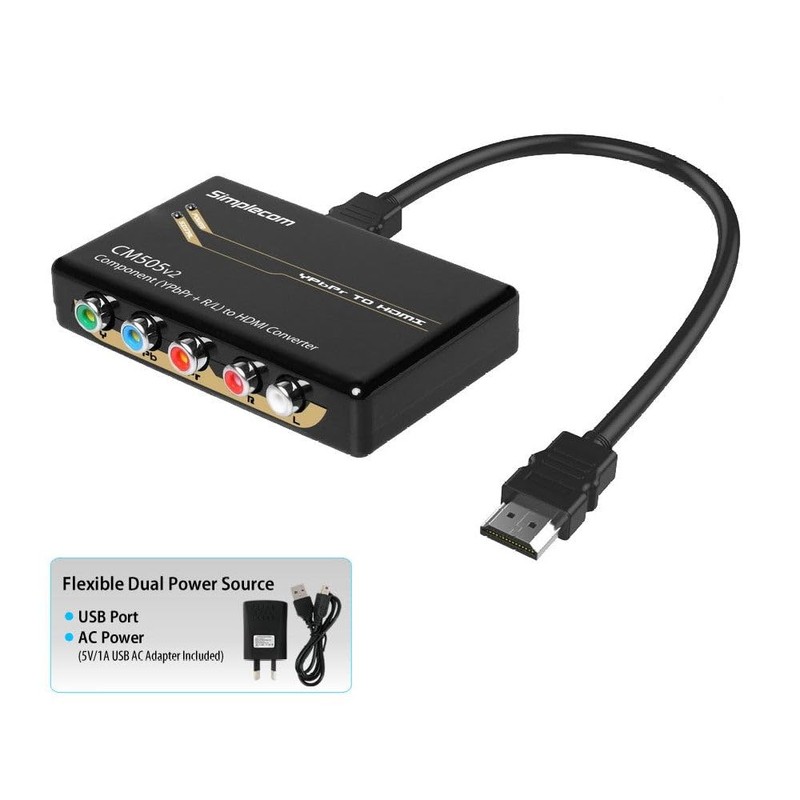 Simplecom CM505v2 Component (YPbPr + Stereo R/L) to HDMI Converter