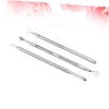 Healeved Stainless Steel Manicure Tool Set Cuticle Pusher Nail File