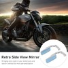 Rear View Side Mirrors Rotatable Bending Bar Retro Rugged High