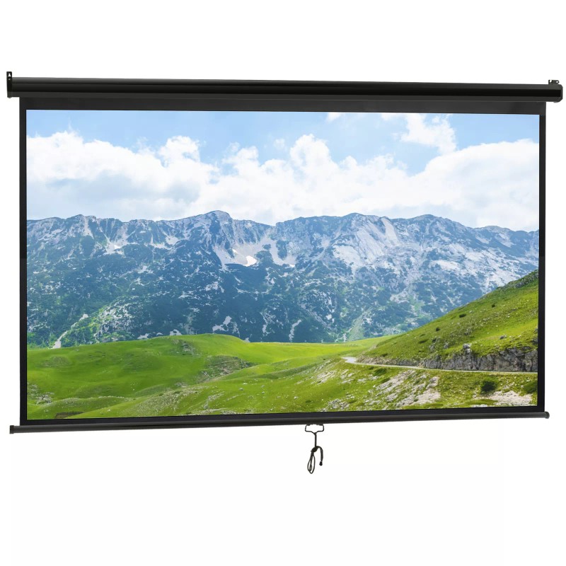 Segawe 100" Pull Down Projection Screen 16:9 HD Home Theater