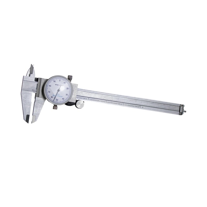 HFS(R) 0-6" Carbon Steel 4 Way Imperial Dial Caliper .001"