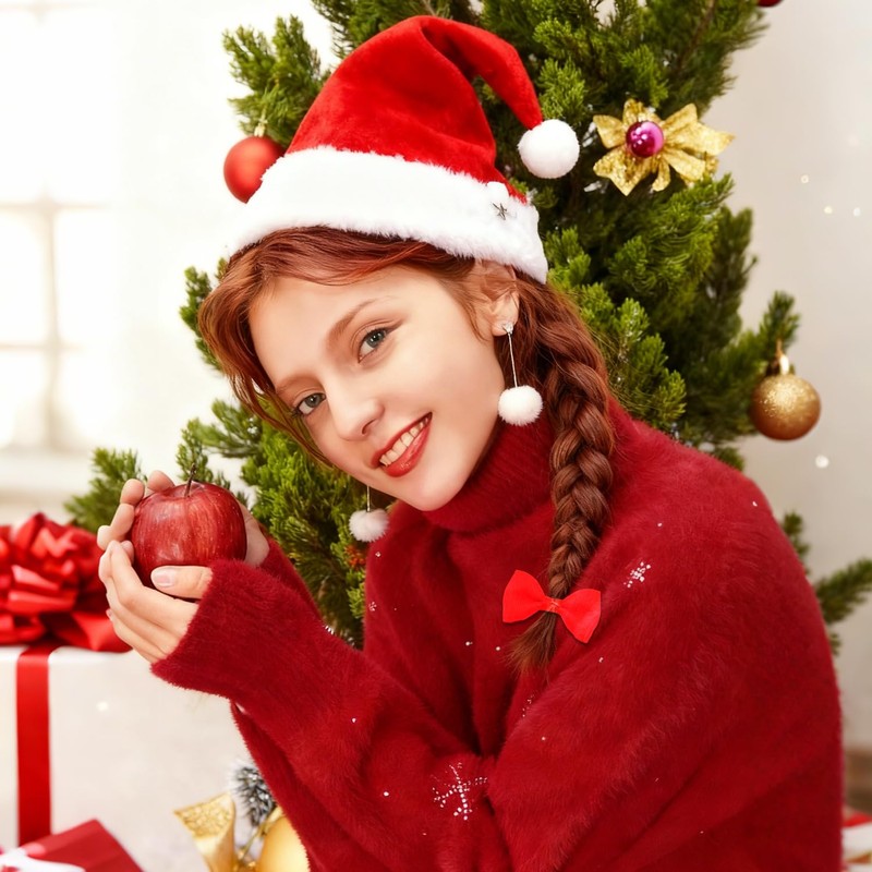 20 Pcs Red Hair Accessories Bows Scrunchie | Bows for