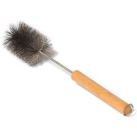Wood Burning Stove Brush Tent Wood Burning Stove Pipe Stainless Steel Brush Diameter Wire Brush for Cleaning Chimney Pipes (2.5Inch)