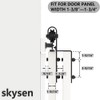 skysen Heavy Duty Sliding Barn Door Hardware Single Track Bypass