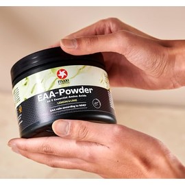 MaxiNutrition EAA Powder Lemon & Lime, 250 g, High Dose with All 9 Essential Amino Acids, Vegan, Sugar Free & Fat Free, for Building, Maintaining and Regeneration of Muscles