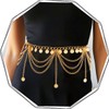 Brishow Gold Sequins Waist Chain Layered Belly Chain Body Chain