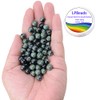 LPBeads 100PCS 8mm Natural Kambaba Beads Gemstone Round Loose Beads
