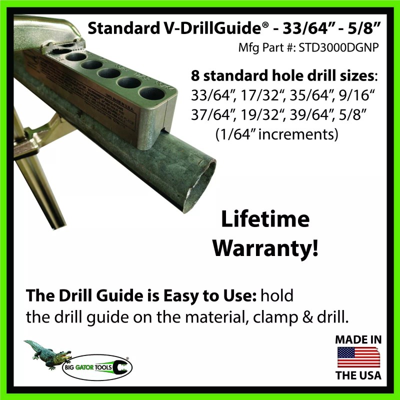 Big Gator Tools - STD3000DGNP - Drill Bit Jig -