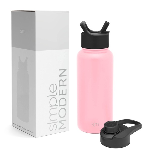 Simple Modern Water Bottle with Straw and Chug Lid Vacuum