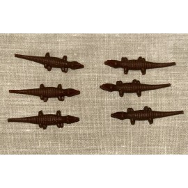 Meyer Imports 6 Plastic Alligator Crocodile Miniature Fairy Garden Zoo Animals Size Small