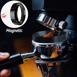 51mm Coffee Tampers, Espresso Tampers Set, Barista Espresso Machine Accessories Includes Silver 51mm Stainless Steel Tampers, Dosing Rings, Tampers Pads, WDT Tools and 1.7mm Espresso Puck Screen