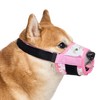 Eirpoot Dog Muzzle, Soft Nylon Floral Printed Muzzle for Dogs,