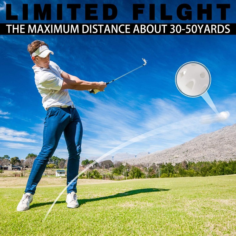 Golf Practice Ball,24 PCS Air Flow Golf Training Balls 40mm