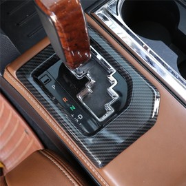 TOYCIDFG Gear Shift Panel Cover Trim for Toyota Tundra 2014-2021, Car Decoration Accessories (Carbon Fiber Grain)