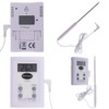 Digital Probe Thermometer with Max Min Temperature Memory Feature Wide