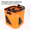 Fishing Bucket - Wider Handle Foldable Fishing Bait Bucket,Multi-Functional Fish
