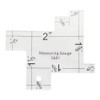 NX Garden Mini Sewing Measuring Gauge Transparent Acrylic Quilting Rulers