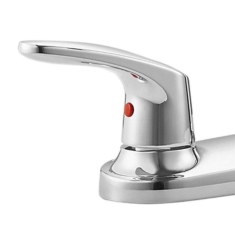 American Standard 7074550.002 Colony Pro Two-Handle High-Arc Kitchen Faucet Less