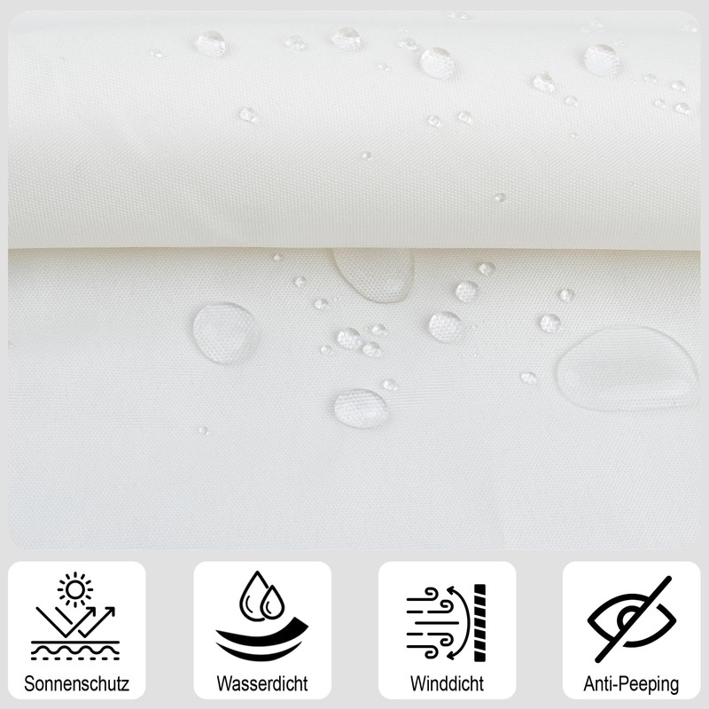 Sunny Guard Balcony Privacy Screen, Balcony Cladding, PES, UV Protection