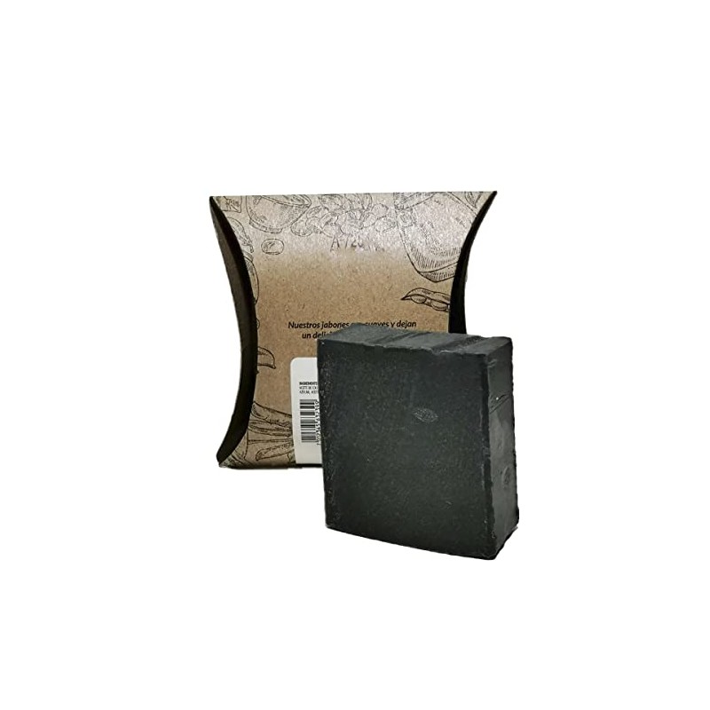 Blen Jabón artesanal con carbón vegetal activado 100 gr, paquete