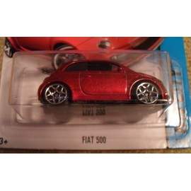 Hot Wheels 2014 HW City Fiat 500 25/250, Maroon